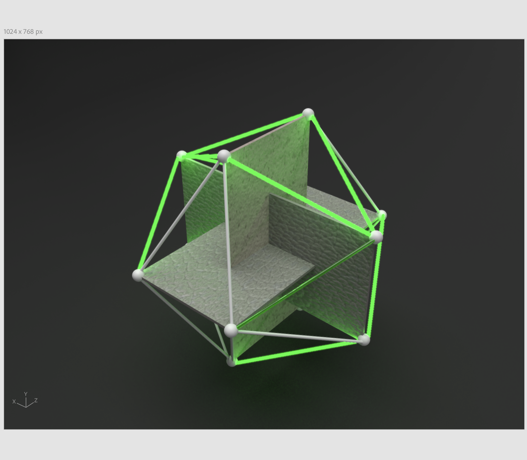 Icosahedron 3 golden rectangles